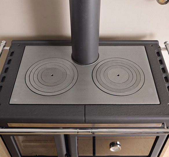 Cuisinière à bois raccordable - LA NORDICA Rosa XXL.16 Steel 10.5 kW