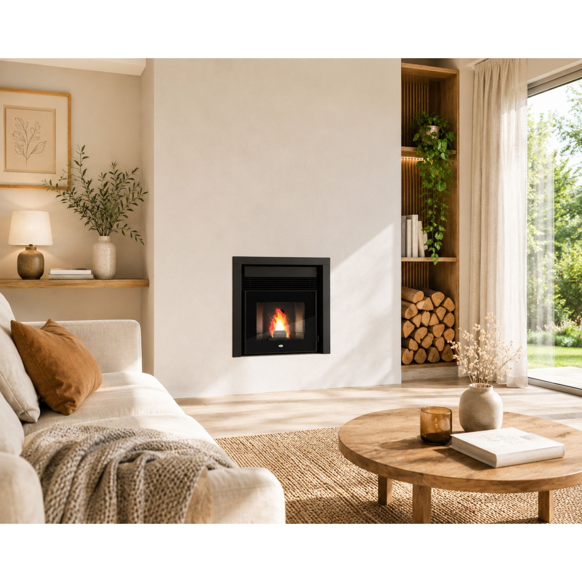 Insert à granules ventilé - PUNTO FUOCO Gino 8.5 kW