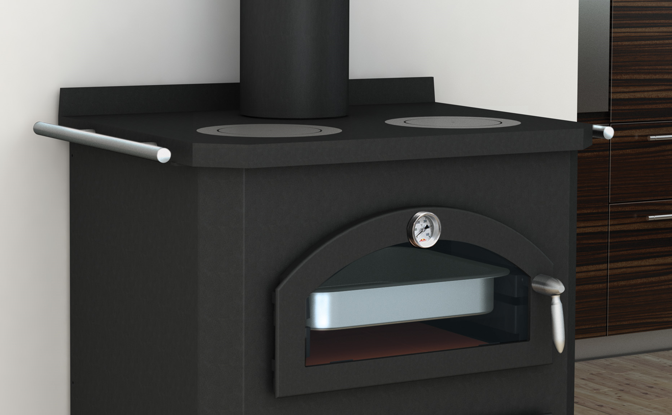 Cuisinière à bois avec four - BRONPI Monza 9 kW