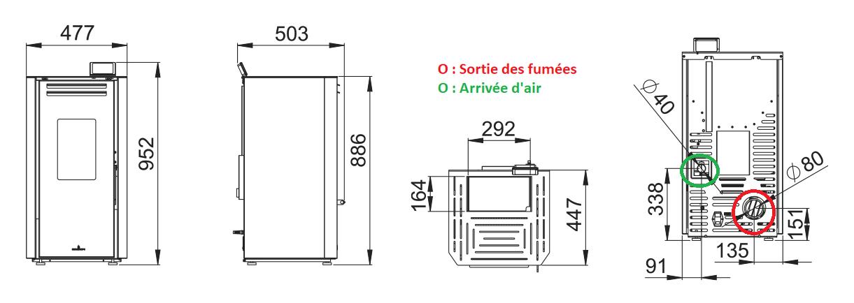 Poêle à granulés - BRONPI Tina 7 kW
